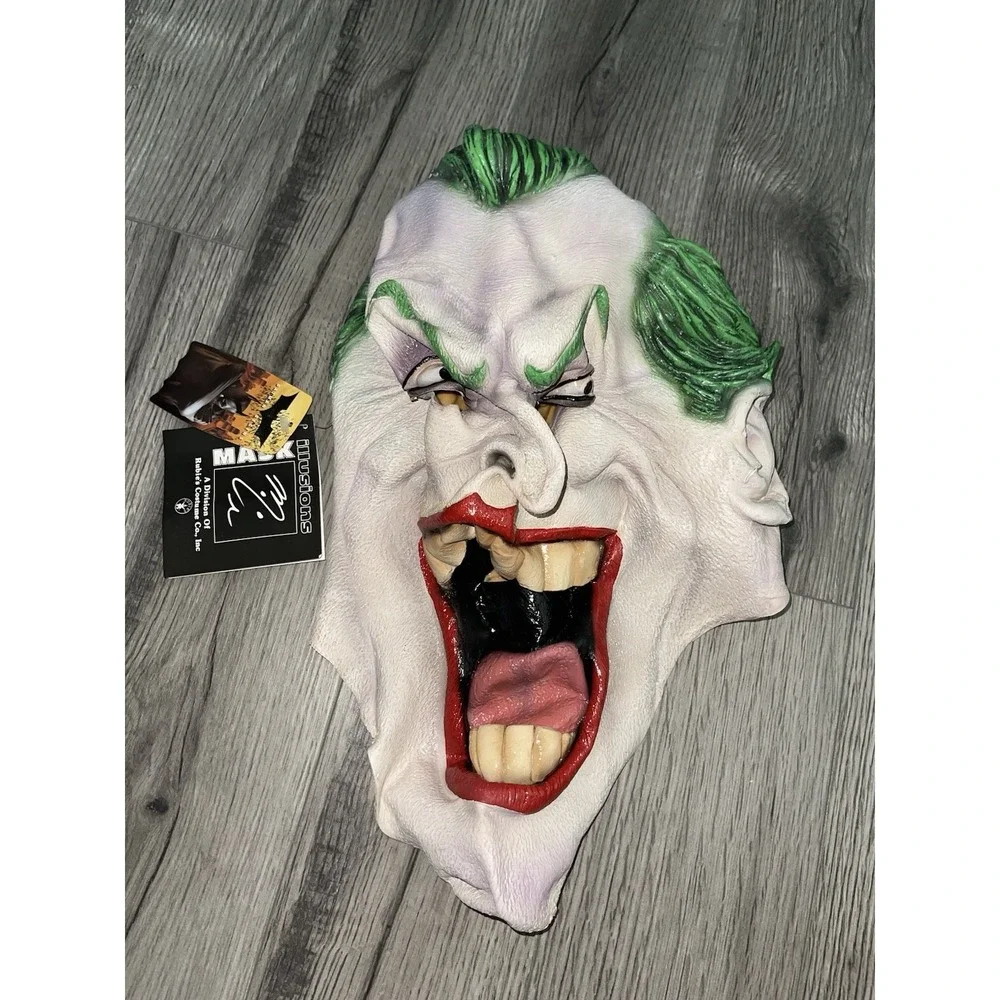 DC Comics The Joker Deluxe Adult Latex Masks 2 Mask, Illusion- RubiesCostume Inc